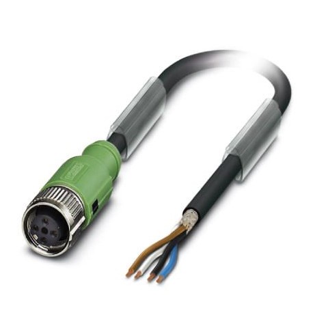 SAC-4P-10,0-PUR/FS SH SCO 1407786 PHOENIX CONTACT Sensor / Actuator cable, 4 pólos, PUR livre de halogênio, ..