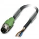 SAC-4P-MS/ 5,0-PUR SH SCO 1407802 PHOENIX CONTACT Sensor Cable / atuador, 4 pinos, preto-cinzento RAL 7021, ..