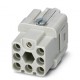 HC-D 7-EBUC-COD 1408588 PHOENIX CONTACT Isolant femelle HEAVYCONNEC, série D7, 7 pôles + PE, raccordement se..
