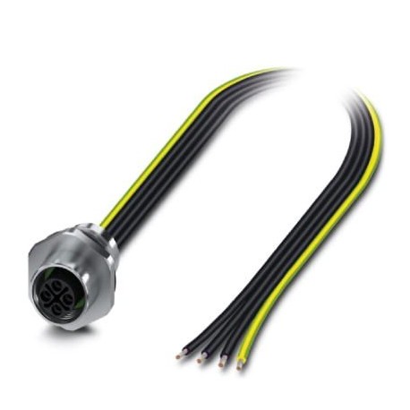 SACC-E-M12FSS-4P-M16XL/0,5 PE 1411605 PHOENIX CONTACT Conector de montagem