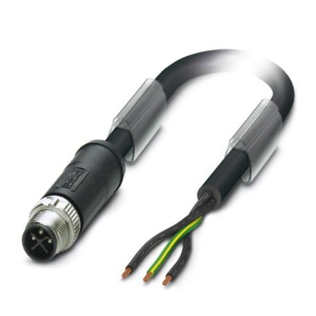 SAC-3P-MSS/ 5,0-PVC PE SCO 1411638 PHOENIX CONTACT Cable de potencia, 3-polos, PVC, negro, Conector macho re..