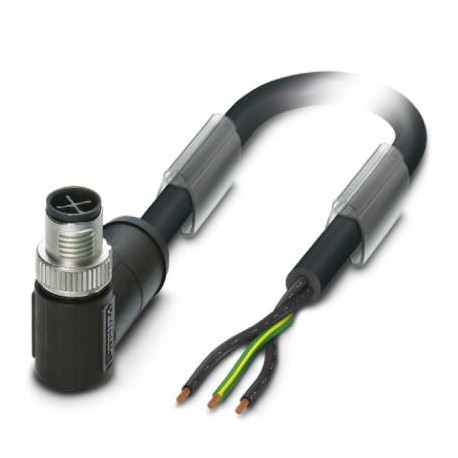 SAC-3P-MRS/ 1,0-PVC PE SCO 1411640 PHOENIX CONTACT Cable de potencia, 3-polos, PVC, negro, Conector macho ac..