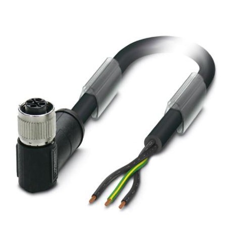 SAC-3P- 5,0-PVC/FRS PE SCO 1411650 PHOENIX CONTACT Cable de potencia, 3-polos, PVC, negro, extremo de cable ..