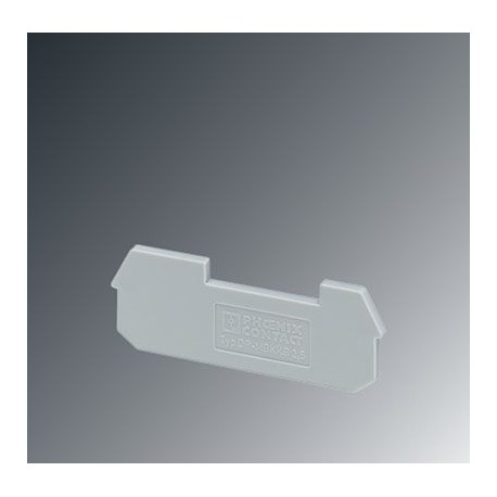 DP-MBKKB 2,5 1413065 PHOENIX CONTACT Placa distanciadora, anchura: 2,5 mm, altura: 62 mm, color: gris