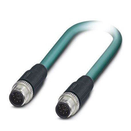 VS-M12MS-M12MS-94C-LI/2,0 1413722 PHOENIX CONTACT Cable de red, Ethernet CAT5 (1 GBit/s), 8-polos, PUR sin h..