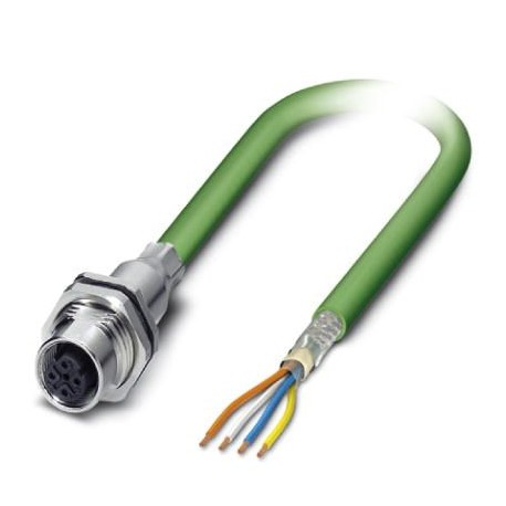 VS-OE-M12FSBP-93B-LI/2,0 1416155 PHOENIX CONTACT Conect. enchuf. para apar. pared poster., PROFINET CAT5, 4-..