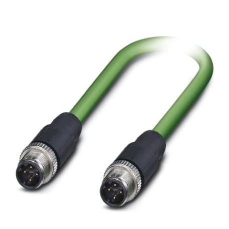 VS-M12MS-M12MS-93R-LI/2,0 1416254 PHOENIX CONTACT Cable de red, PROFINET CAT5 (100 MBit/s), 4-polos, PUR sin..