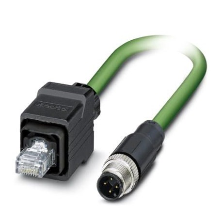 VS-PPC/PL-M12MS-93R-LI/5,0 1416261 PHOENIX CONTACT Cable PROFINET confeccionado, CAT 5e, apantallado, cuadre..