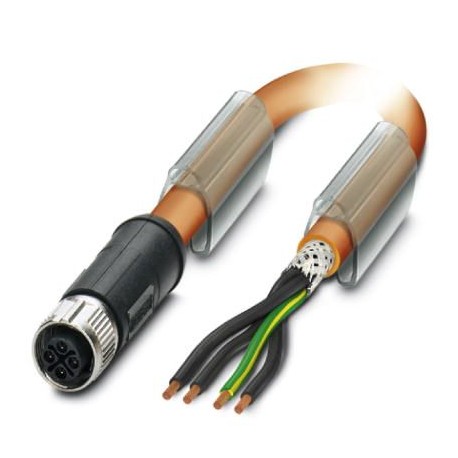 SAC-4P- 5,0-PUR/M12FSS PE SH 1424098 PHOENIX CONTACT Cavo Power, 4-poli, PUR senza alogenati, arancione RAL ..