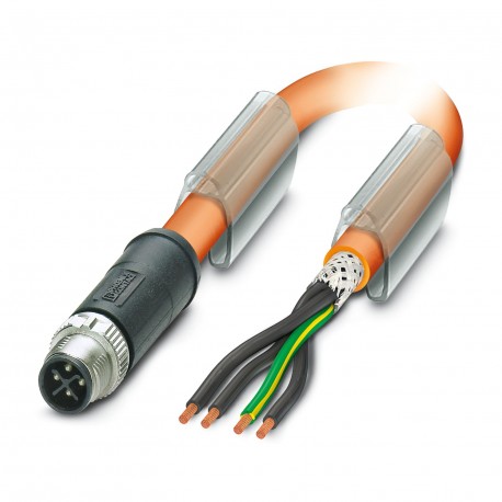 SAC-4P-M12MSS/ 5,0-PUR PE SH 1424245 PHOENIX CONTACT Cavo Power, 4-poli, PUR senza alogenati, arancione RAL ..