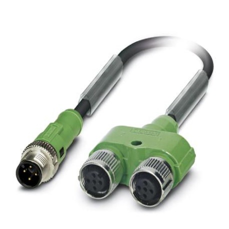 SAC-4PY-MS- 1,5-PUR/2XF 1436220 PHOENIX CONTACT Câbles pour capteurs/actionneurs