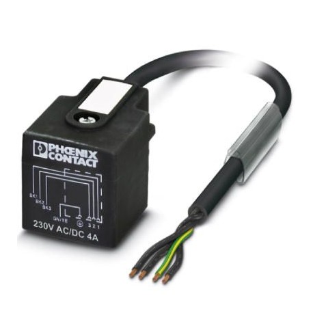 SAC-4P-3,0-PUR/AD 1438956 PHOENIX CONTACT Cable para sensores/actuadores, 4-polos, PUR sin halógenos, negro ..