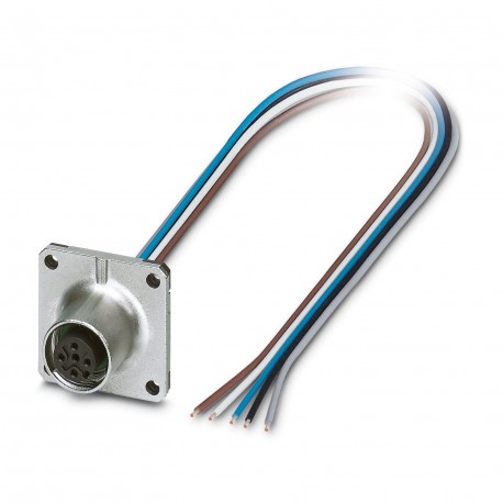 SACC-SQ-M12FS-5CON-25F/0,5 1440986 PHOENIX CONTACT Sensor-/Aktor-Einbaubuchse, 5-polig, M12, A-kodiert, Vord..