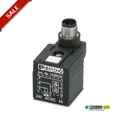 SAC-3P-MS/A-1L-Z SCO 1458525 PHOENIX CONTACT Ventilstecker, 3-polig, Stecker gerade M12 SPEEDCON, A-kodiert,..