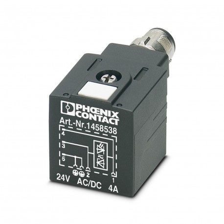 SAC-3P-MR/A-1L-Z SCO 1458538 PHOENIX CONTACT Conector de válvula, 3-polos, Conector acodado M12 SPEEDCON, co..