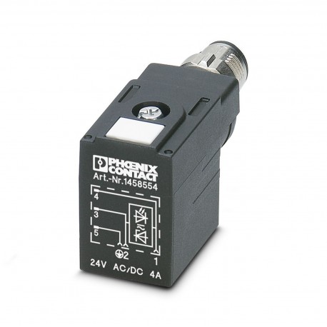 SAC-3P-MR/B-1L-Z SCO 1458554 PHOENIX CONTACT Connecteur pour électrovannes, 3-pôles, Connecteur coudé M12, d..