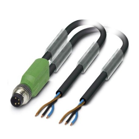 SAC-3P-M8Y/2X 5,0-PUR 1458648 PHOENIX CONTACT Cable para sensores/actuadores