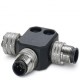 SAC-M12T/2XM12 PBDP 1458884 PHOENIX CONTACT sistema de ônibus conector T masculino, Profibus, conector M12 e..