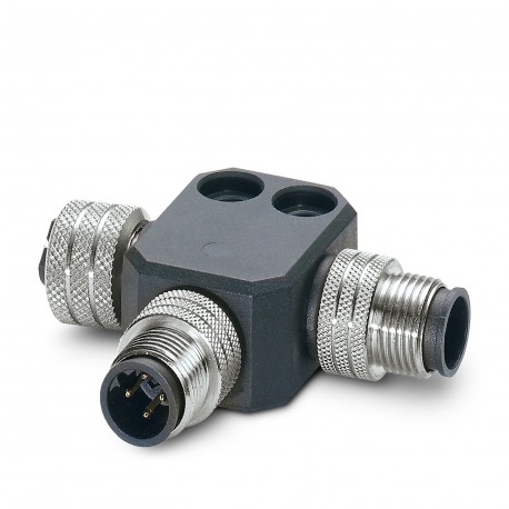 SAC-M12T/2XM12 PBDP 1458884 PHOENIX CONTACT Distribuidor T, PROFIBUS DP (12 MBit/s), 4-polos, apantallado, C..
