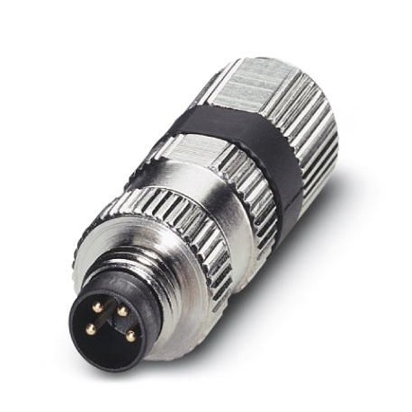 SACC-M 8MS-4PCON 1506765 PHOENIX CONTACT Conector, Universal, 4-polos, Conector macho recto M8, codificación..