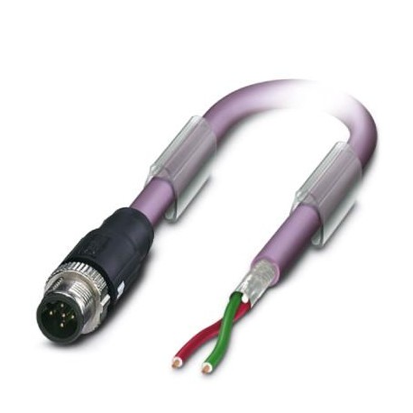 SAC-2P-MSB/ 2,0-910 SCO 1518025 PHOENIX CONTACT Cable de sistema de bus, PROFIBUS (12 MBit/s), 2-polos, PUR ..