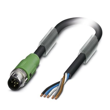 SAC-5P-MS/ 2,0-186 SCO 1518326 PHOENIX CONTACT Cable para sensores/actuadores, 5-polos, PUR, negro grisáceo ..