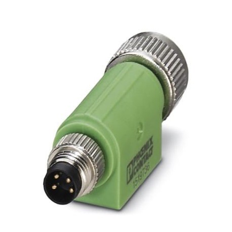 SAC-4P-M 8MS-M12FS 1519736 PHOENIX CONTACT Adaptador, 4-polos, Conector recta M8, codificación: A, a Hembra ..