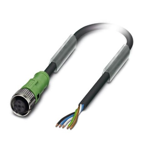 SAC-5P- 1,5-PUR/FS SCO 1536324 PHOENIX CONTACT Sensor/Actuator cable, 5-position, PUR halogen-free, black-gr..