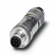 SACC-M12MS-8Q SH 1543236 PHOENIX CONTACT Conector para datos, Ethernet CAT5 (1 GBit/s), 8-polos, apantallado..