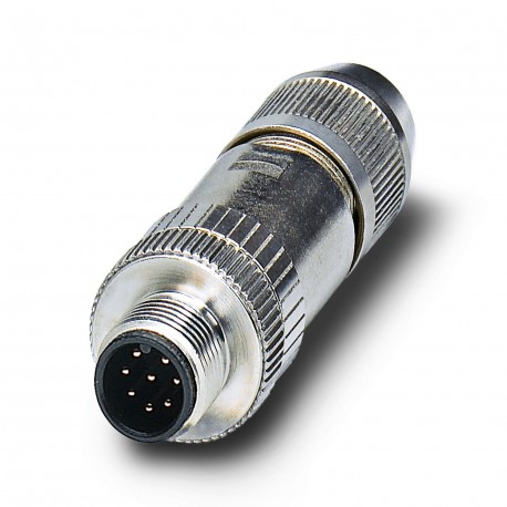 SACC-M12MS-8Q SH 1543236 PHOENIX CONTACT Conector para datos, Ethernet CAT5 (1 GBit/s), 8-polos, apantallado..