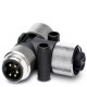 SAC-5P-MINT/2XMIN VP 1543977 PHOENIX CONTACT Distribuidor T, 5-polos, Conector macho recto 7/8"-16UNF, a Hem..