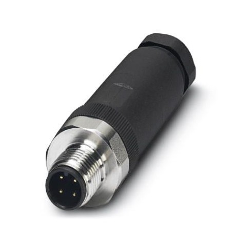 SACC-M12MS-4CON-PG 9-VA 1553174 PHOENIX CONTACT Conector, Universal, 4-polos, Conector macho recto M12, codi..