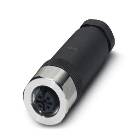 SACC-M12FS-4CON-PG 9-VA 1553268 PHOENIX CONTACT Conector, Universal, 4-polos, Hembra de conexión recto M12, ..