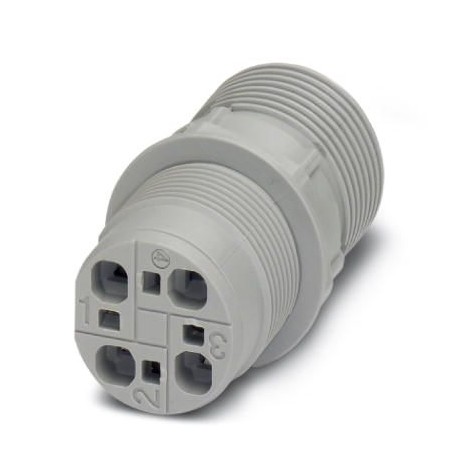 QPD W 4X2,5 M25 DT GY 1582358 PHOENIX CONTACT Pasamuros, Conexión QUICKON, número de polos: 4, 1 mm² ... 2,5..