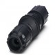 QPD CW 3PE2,5 2X6-10 BK 1582542 PHOENIX CONTACT Pasamuro empalmador de cables ambos lados con tuerca QPD, ne..