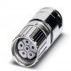 SF-5ES1N8A80DU 1605532 PHOENIX CONTACT Conector para cables, Recto corto, Bloqueo por tornillo, M23, número ..