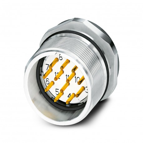 CA-12P1N126Y00 1619864 PHOENIX CONTACT conector para dispositivos anteriores, parede reta, blindado: sim, fe..
