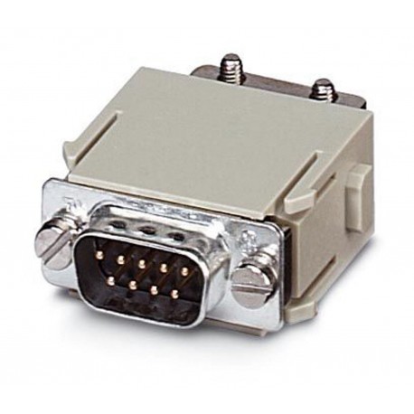HC-M-DSUB 09-MOD-ST 1647530 PHOENIX CONTACT Modulo inserto portacontatti maschio HEAVYCON , D-SUB 9, attacco..