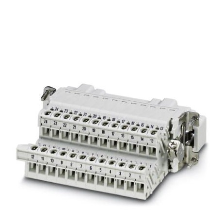 HC-B 24-A-UT-PEL-M 1648060 PHOENIX CONTACT Adaptador de bornes HEAVYCON, inserto de machos, serie B24, 24 po..