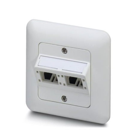 VS-TO-IW-2-F-9010 1653016 PHOENIX CONTACT Salida de terminal, montaje empotrado, IP20, 2 puertos de montaje ..
