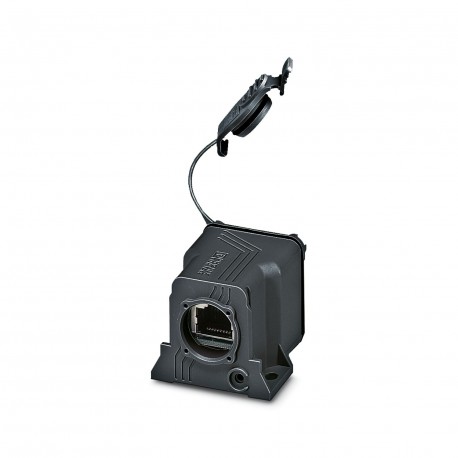 VS-08-KU-IP67-BK 1658684 PHOENIX CONTACT Acoplamiento RJ45, IP67, CAT5e,con tapa protectora, color: Negro