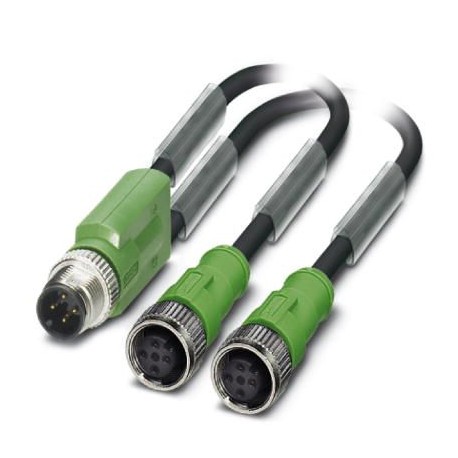 SAC-3P-M12Y/2X0,6-PUR/M12FS B 1668962 PHOENIX CONTACT Câbles pour capteurs/actionneurs