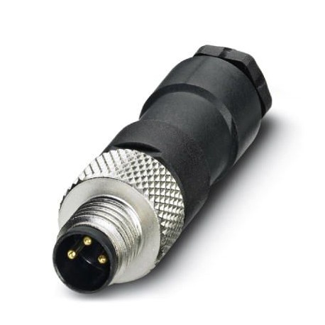 SACC-M 8MS-3CON-M 1681156 PHOENIX CONTACT Conector, Universal, 3-polos, Conector macho recto M8, codificació..