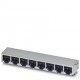 VS-08-BU-RJ45/LP-8 1688625 PHOENIX CONTACT Разъем RJ45 вставки, 8х, для монтажа на печатной плате, CAT5e, 8-..