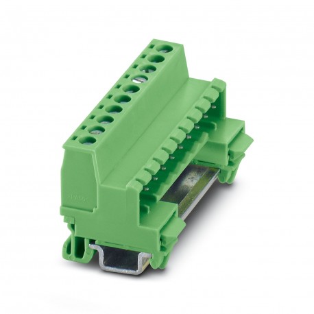 MSTBHK 2,5/10-G 1765085 PHOENIX CONTACT Conector para carril, sección nominal: 2,5 mm2, color: verde, corrie..
