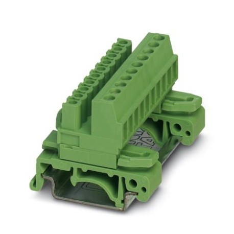 UMSTBVK 2,5/10-ST-5,08 1833894 PHOENIX CONTACT Conector para carril, sección nominal: 2,5 mm2, color: verde,..