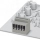 ST 4-PCB/ 2-G-6,2 1980598 PHOENIX CONTACT Acoplamiento ST-COMBI, dirección de conexión horizontal a la placa..