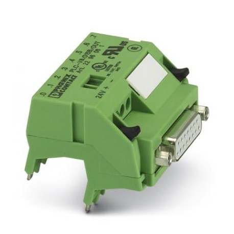 PLC-V8/D15B/OUT 2296061 PHOENIX CONTACT Adaptador V8 para 8 x PLC-INTERFACE (6,2 mm), control: Sistema de ca..