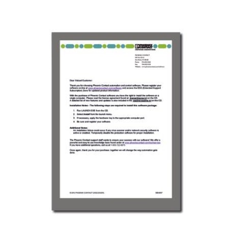 ESS-BASIC 2700000 PHOENIX CONTACT Software Suscripciones de asistencia estándar