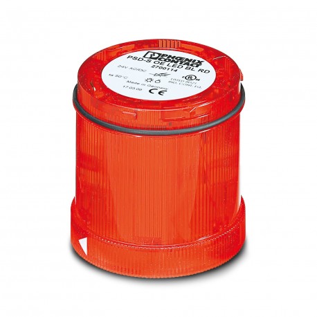 PSD-S OE LED BL RD 2700114 PHOENIX CONTACT Elemento de luz intermitente LED, 24 V AC/DC, rojo